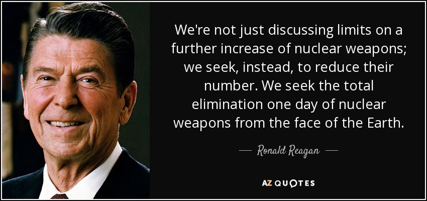 Ronald Reagan on nuclear weapons Blank Meme Template