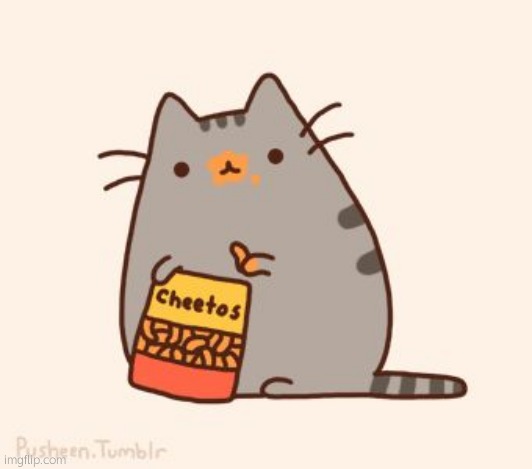 pusheen stole the cheetos | image tagged in pusheen stole the cheetos | made w/ Imgflip meme maker