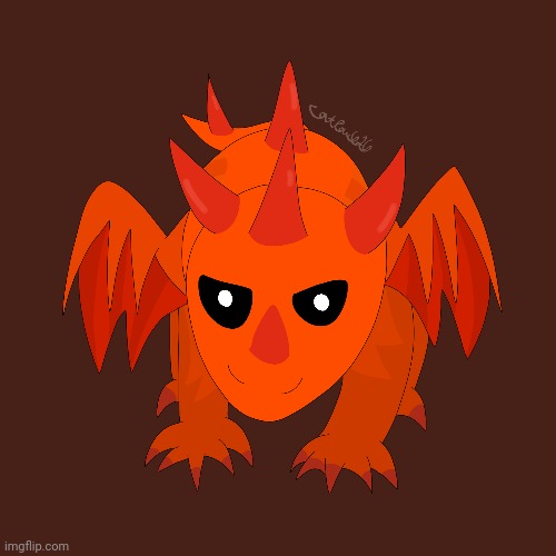 Fiery Dragon fanart | image tagged in dragon | made w/ Imgflip meme maker