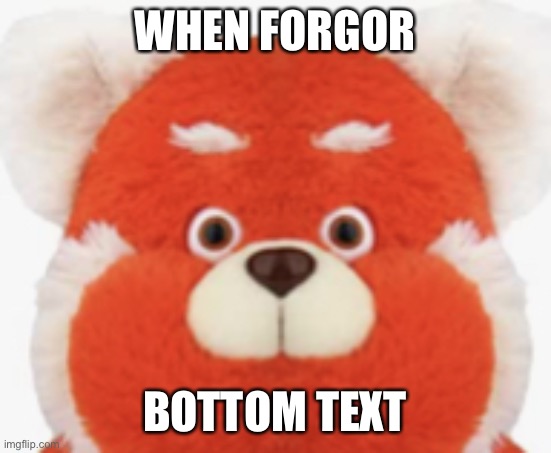 When Forgor ???? | WHEN FORGOR; BOTTOM TEXT | image tagged in f rgor | made w/ Imgflip meme maker