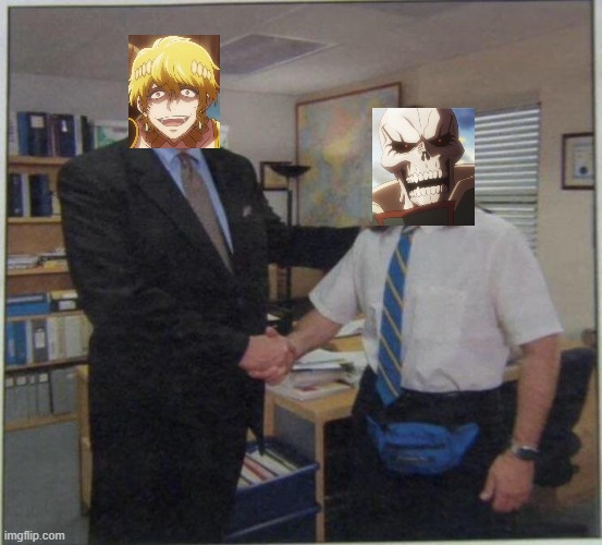 the office handshake | image tagged in the office handshake | made w/ Imgflip meme maker