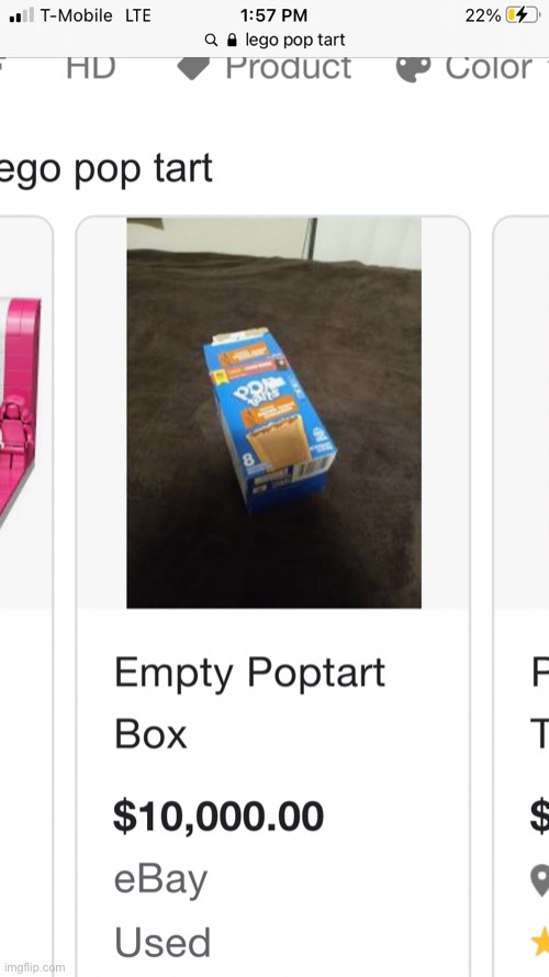 Why is there an empty pop tart box being sold on eBay for ten thousand dollars? | image tagged in cursed image,cursed,why,empty pop tart box,overpriced empty pop tart box | made w/ Imgflip meme maker