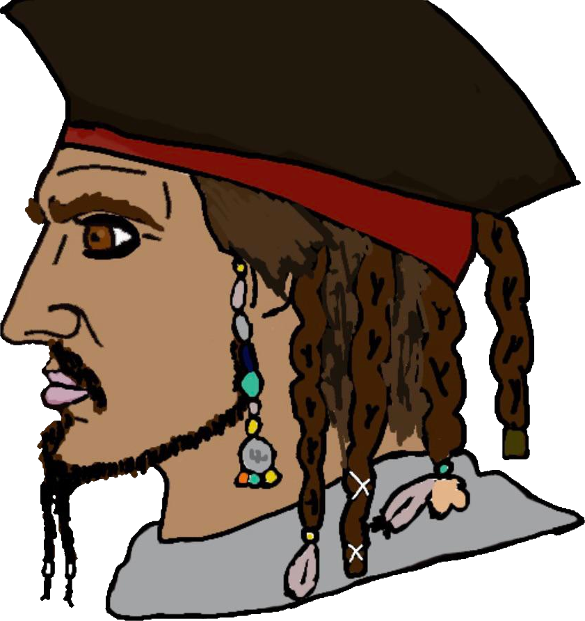High Quality Jack Sparrow Chad Blank Meme Template