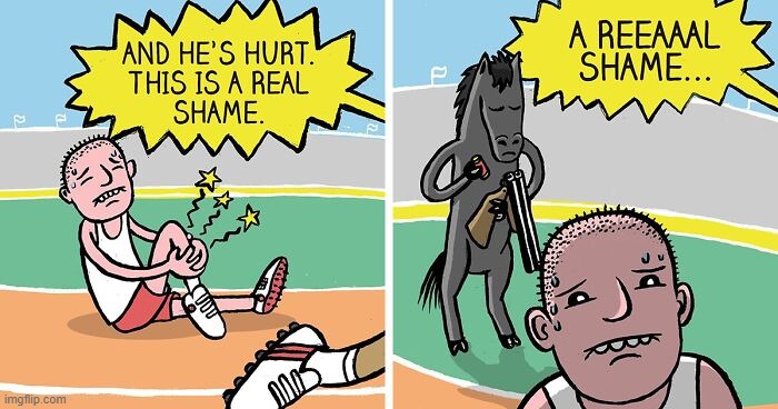 Horse Irony | image tagged in dark humor | made w/ Imgflip meme maker