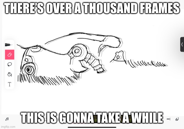 :skull: | THERE’S OVER A THOUSAND FRAMES; THIS IS GONNA TAKE A WHILE | made w/ Imgflip meme maker