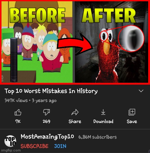 image tagged in top 10 worst mistakes in history | made w/ Imgflip meme maker