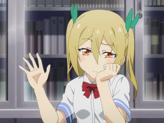 High Quality bored anime waving Blank Meme Template