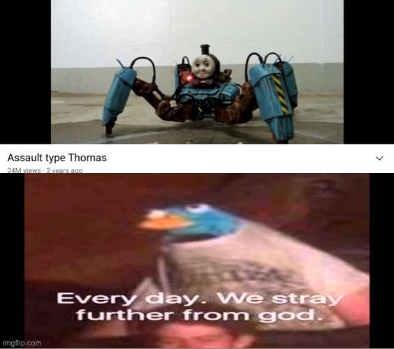 Why | image tagged in cured thomas | made w/ Imgflip meme maker