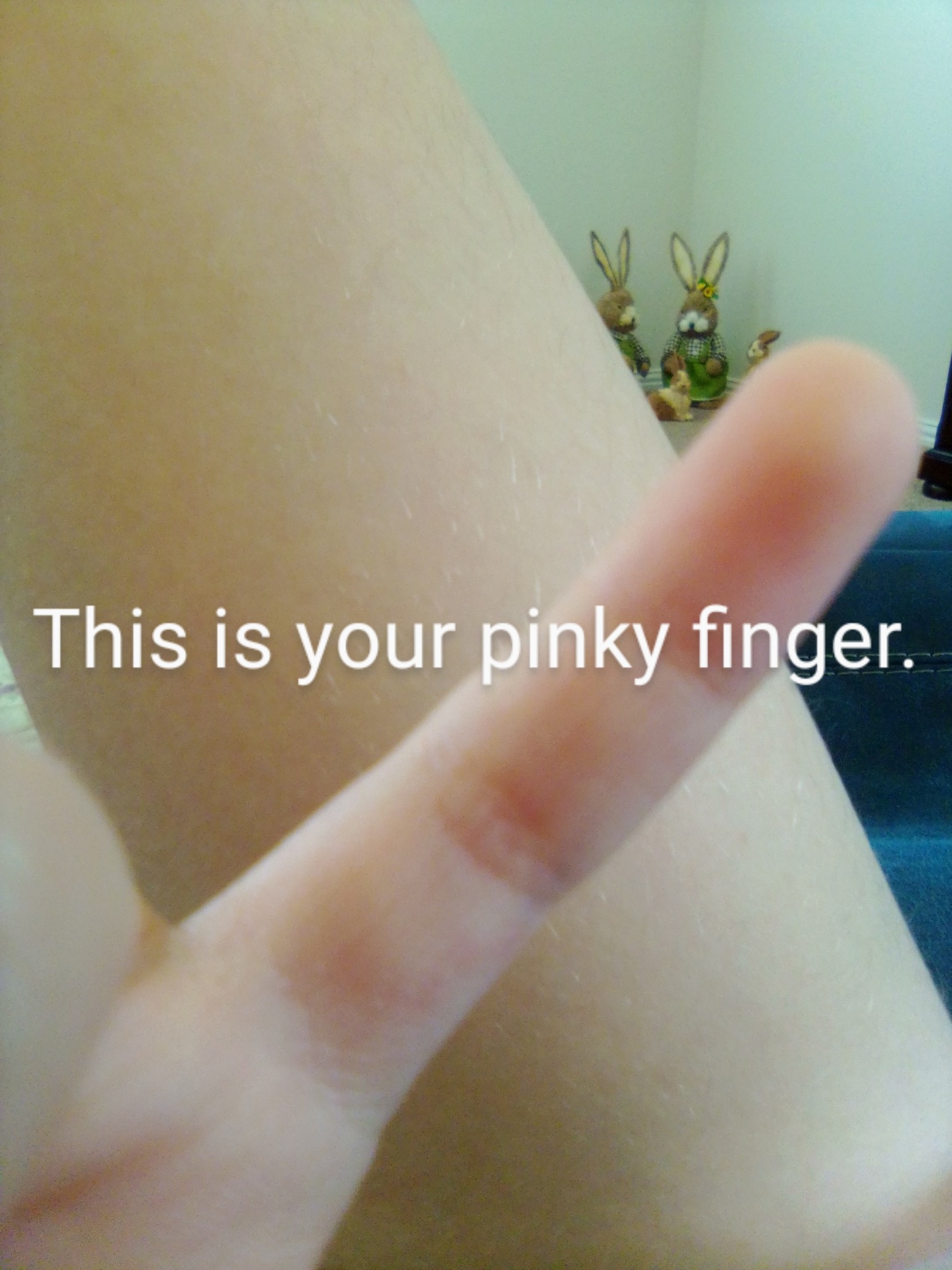 High Quality This is your pinky finger Blank Meme Template