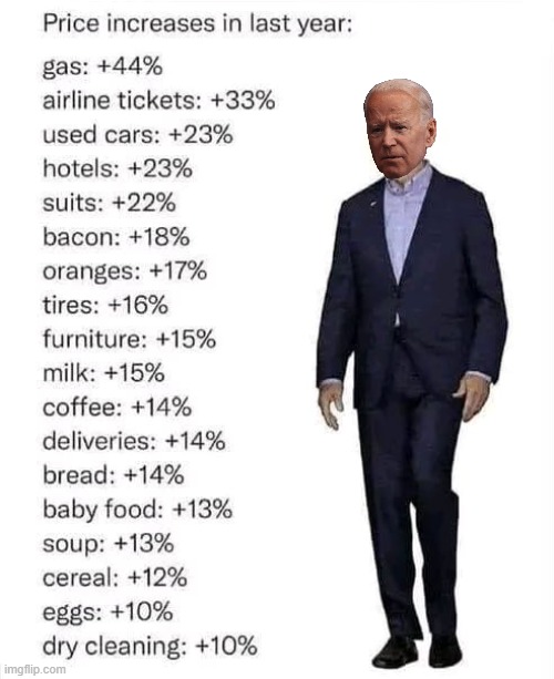 Everything's looking up! | image tagged in joe biden | made w/ Imgflip meme maker