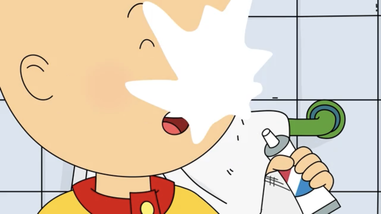 Caillou cums Blank Meme Template