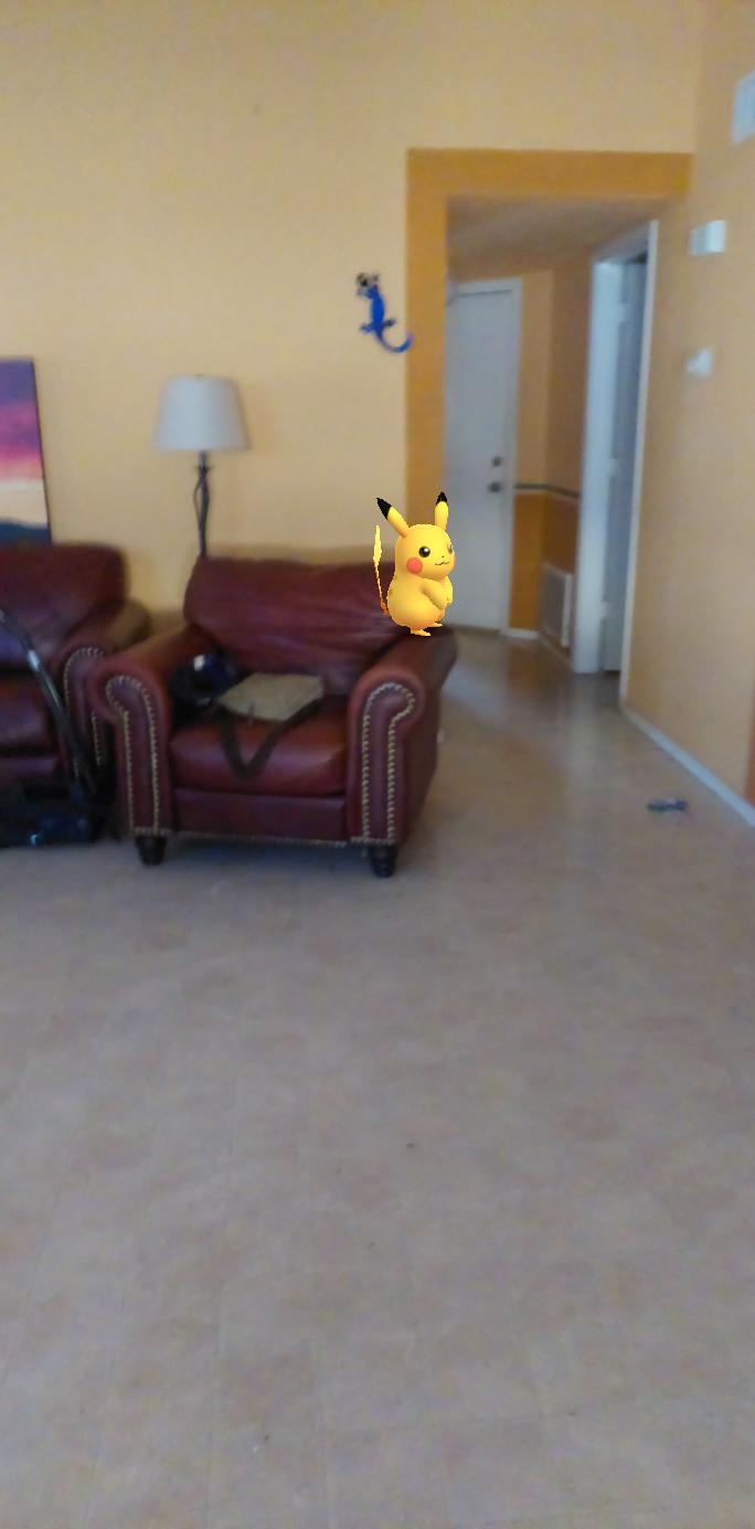 A Pikachu on the edge of a chair Blank Meme Template