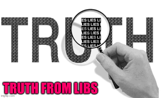 All libs have is their hate and lies... | TRUTH FROM LIBS | image tagged in liberal,lies | made w/ Imgflip meme maker