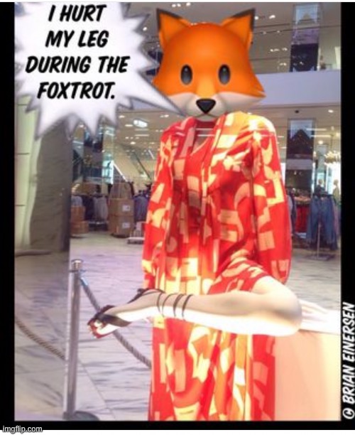 Samantha Foxtrot | image tagged in fashion,window design,h and m,samantha fox,foxtrot,brian einersen | made w/ Imgflip meme maker
