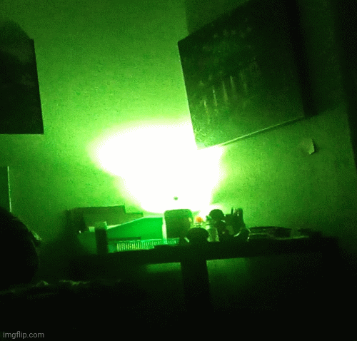 My lamp at 12:57 | AHHH HIGH HUH HUH | image tagged in lamp | made w/ Imgflip images-to-gif maker