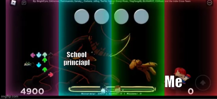 When you run from school be like: | School princiapl; Me | image tagged in running robloxian,roblox,roblox meme | made w/ Imgflip meme maker