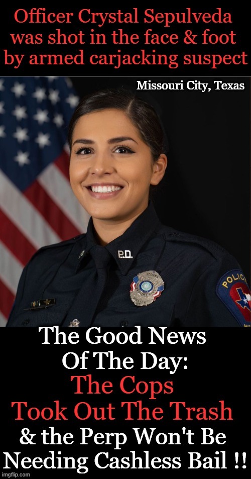 The officer is recovering and the perp is not....justice served! | image tagged in politics,crime,police officer,criminal lost,law and order,happy ending | made w/ Imgflip meme maker