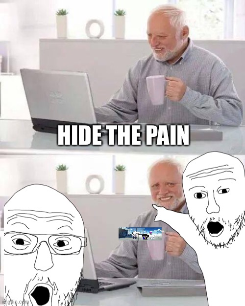Hide the pain | HIDE THE PAIN | image tagged in hide the pain harold | made w/ Imgflip meme maker