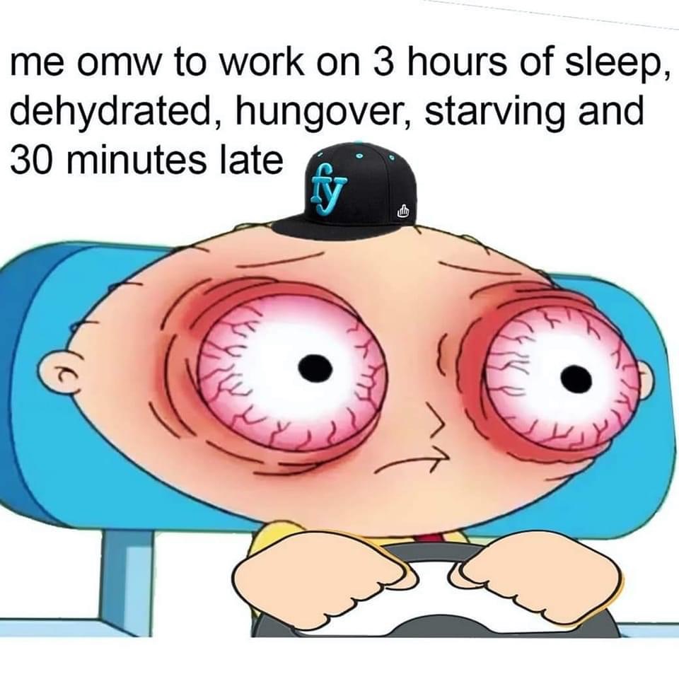 On my way to work Blank Meme Template