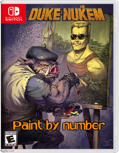 Paint by number | image tagged in fake,nintendo switch | made w/ Imgflip meme maker