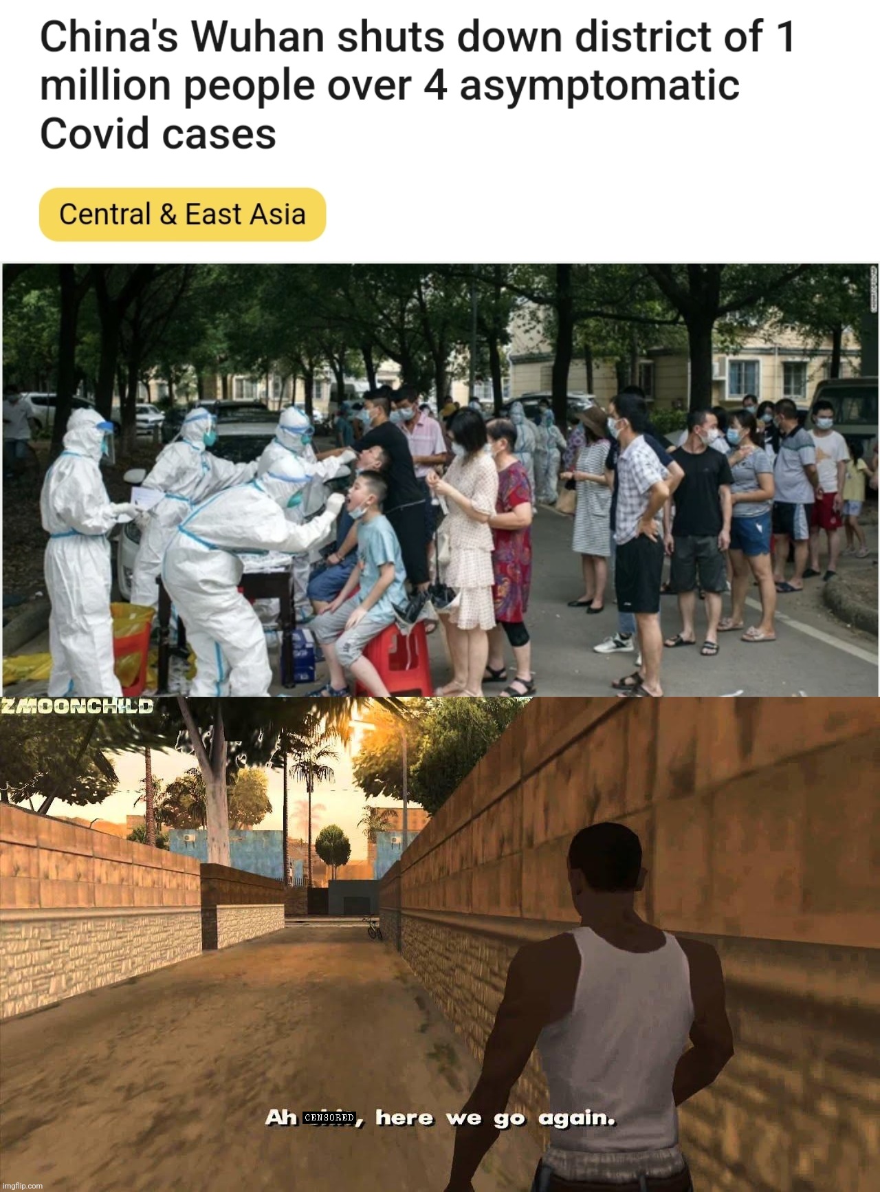 WUHAN: THE RISE OF COVID | image tagged in here we go again,coronavirus,covid-19,wuhan,china,memes | made w/ Imgflip meme maker