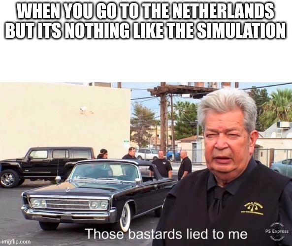 Nether wastes | WHEN YOU GO TO THE NETHERLANDS BUT ITS NOTHING LIKE THE SIMULATION | image tagged in those basterds lied to me,memes,funny,minecraft,nether,netherlands | made w/ Imgflip meme maker