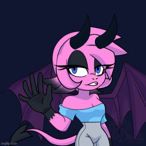 Meet Lilac! | image tagged in harpers possible waifu,draco girl | made w/ Imgflip meme maker