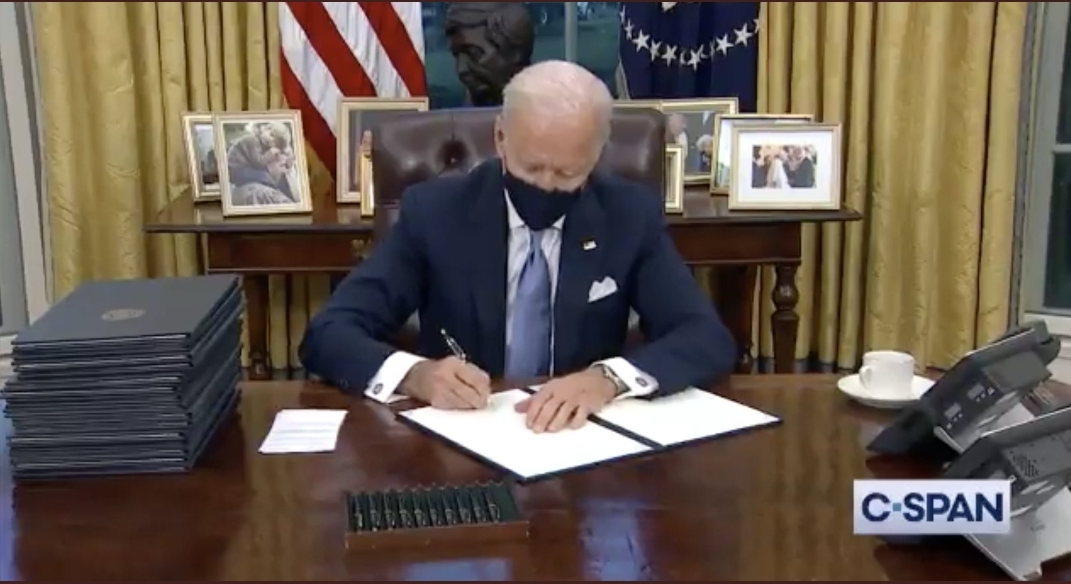 Biden signed Blank Meme Template