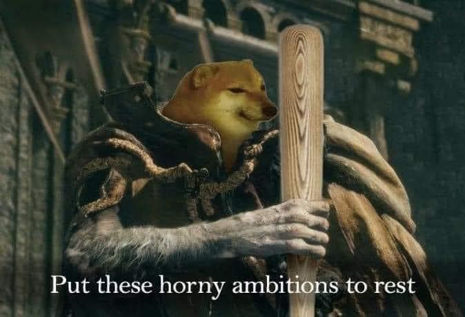 Put these horny ambitions to rest Blank Meme Template