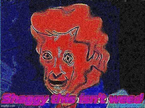 Shaggy this isn't weed | image tagged in deep fried,scooby doo,shaggy this isnt weed fred scooby doo | made w/ Imgflip meme maker