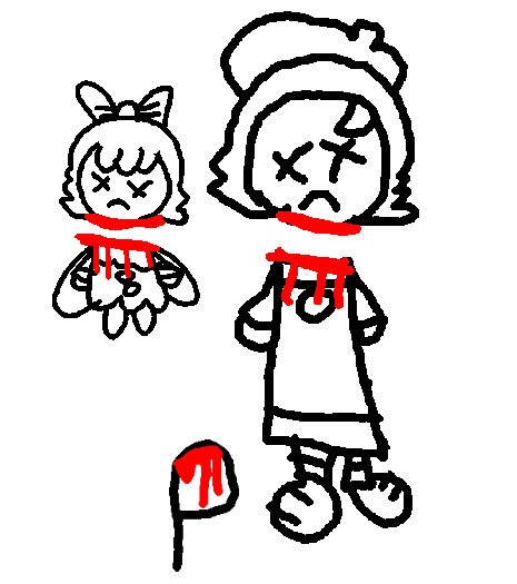 Adeleine And Ribbon Is Dead Blank Meme Template