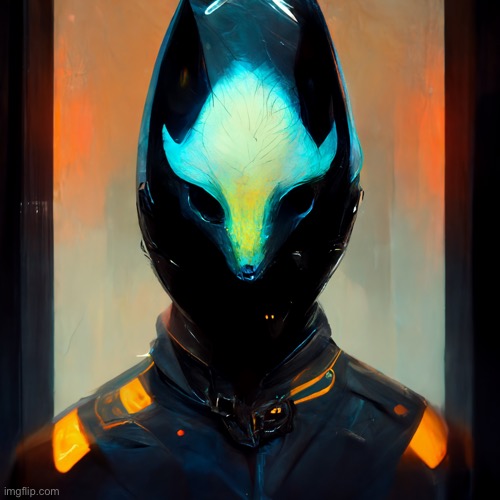 I still can’t get over how cool this thing is- | image tagged in ai generated protogen | made w/ Imgflip meme maker