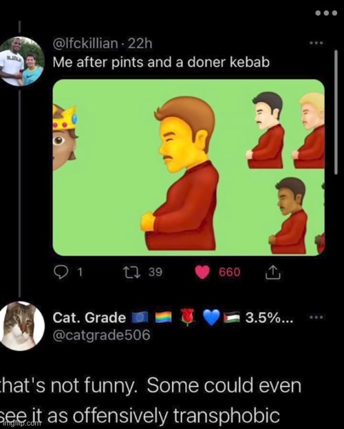 I love the f***ing idiots think we’ll care | made w/ Imgflip meme maker