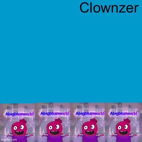 Blank Weezer blue album edit | Clownzer | image tagged in blank weezer blue album edit | made w/ Imgflip meme maker