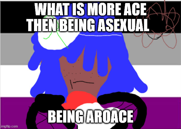 ACE MEME BEME | WHAT IS MORE ACE THEN BEING ASEXUAL; BEING AROACE | image tagged in asexual | made w/ Imgflip meme maker