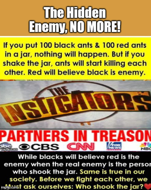 The Instigators....Shaking the  bottle of red and black ants.. | image tagged in mediaocracy,fake news,truth of uninteded consequences,biden,democrats | made w/ Imgflip meme maker