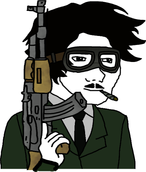 Armed Soyjack Blank Meme Template