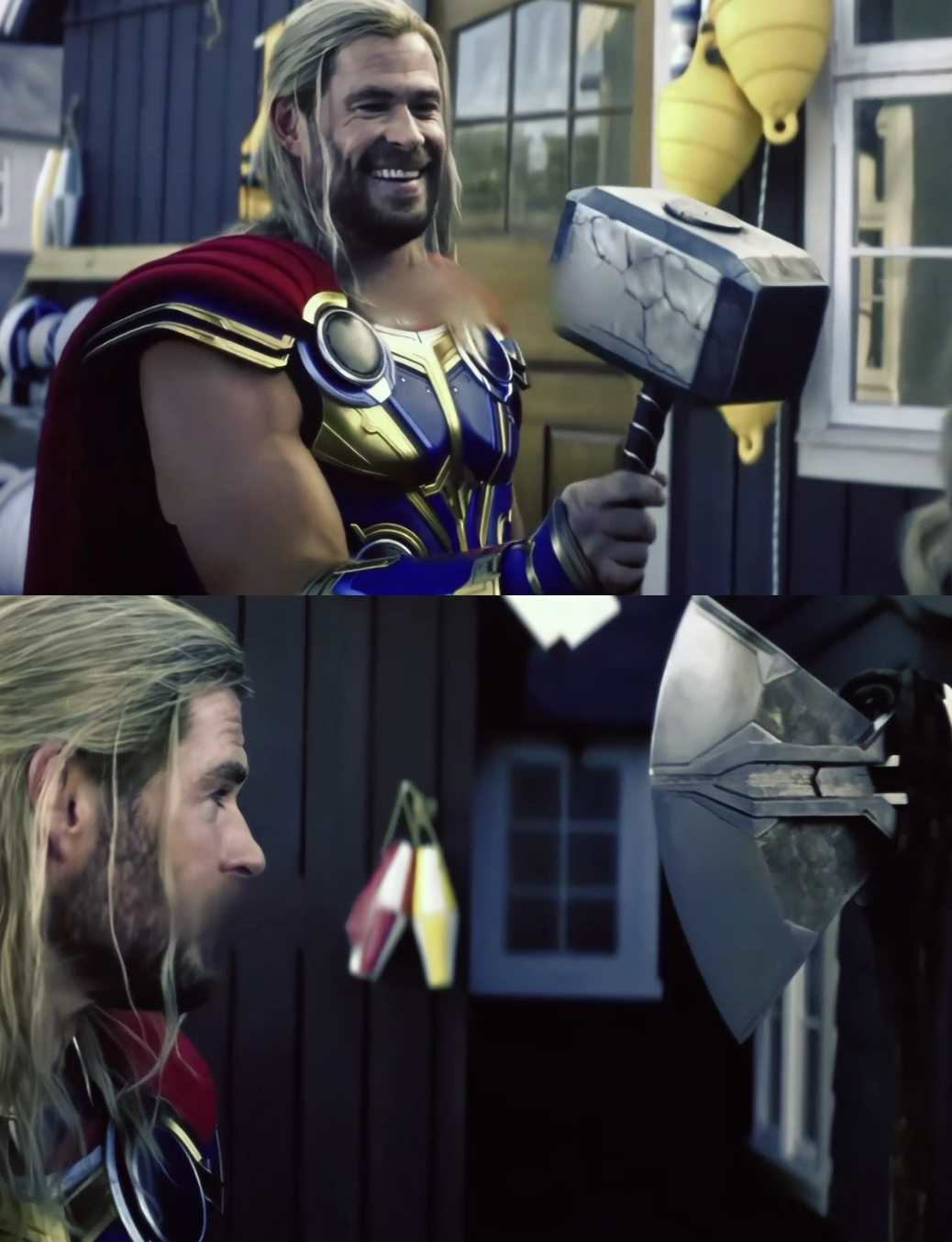 High Quality Thor Jealous Hammers Ver2 Blank Meme Template
