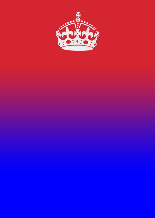 Keep Calm and Carry On (Red to Blue Gradient) Blank Meme Template