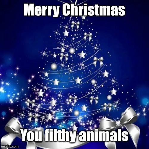 Merry Christmas | Merry Christmas; You filthy animals | image tagged in merry christmas,memes,christmas,funny,comments,comment section | made w/ Imgflip meme maker