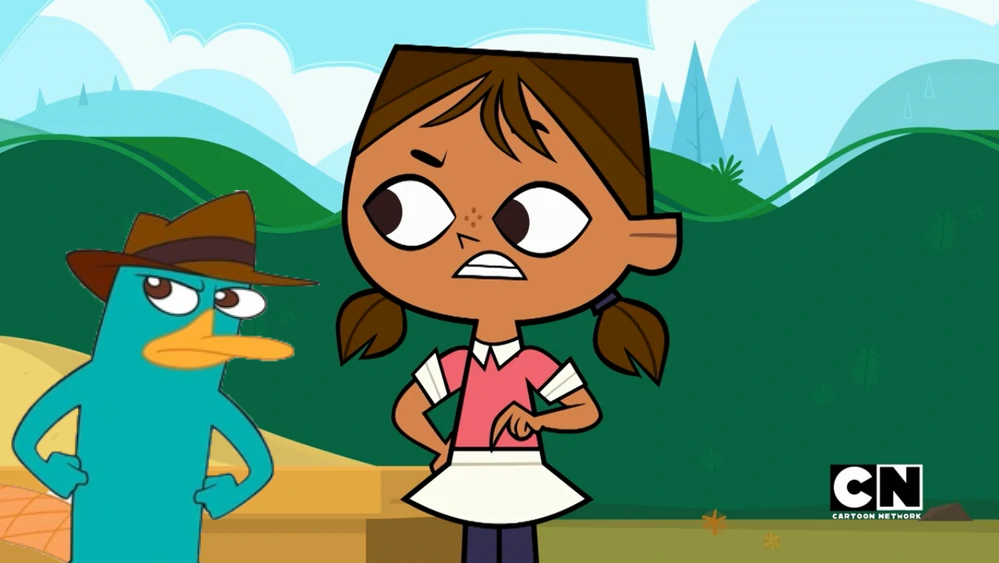 Courtney and Agent P. Blank Meme Template