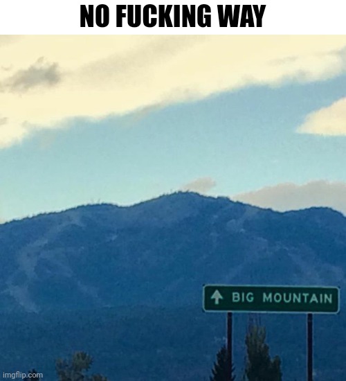 Totally wouldn't have known with that sign wasn't there | NO FUCKING WAY | made w/ Imgflip meme maker