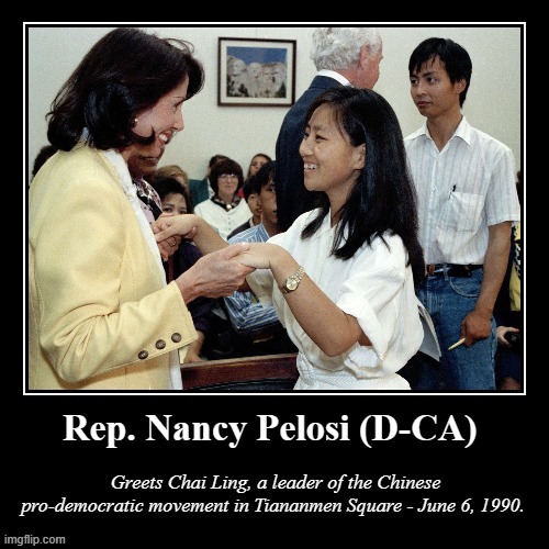 Big anti-cringe @ Based Nancy Pelosi | image tagged in nancy pelosi chinese democracy | made w/ Imgflip meme maker