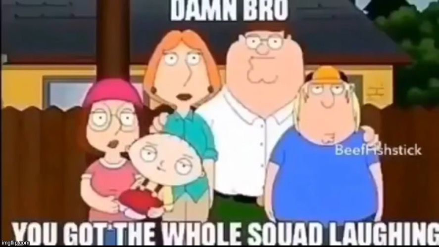 save this for when you need it | image tagged in damn-bro-you-got-the-whole-squad-laughing,family guy | made w/ Imgflip meme maker