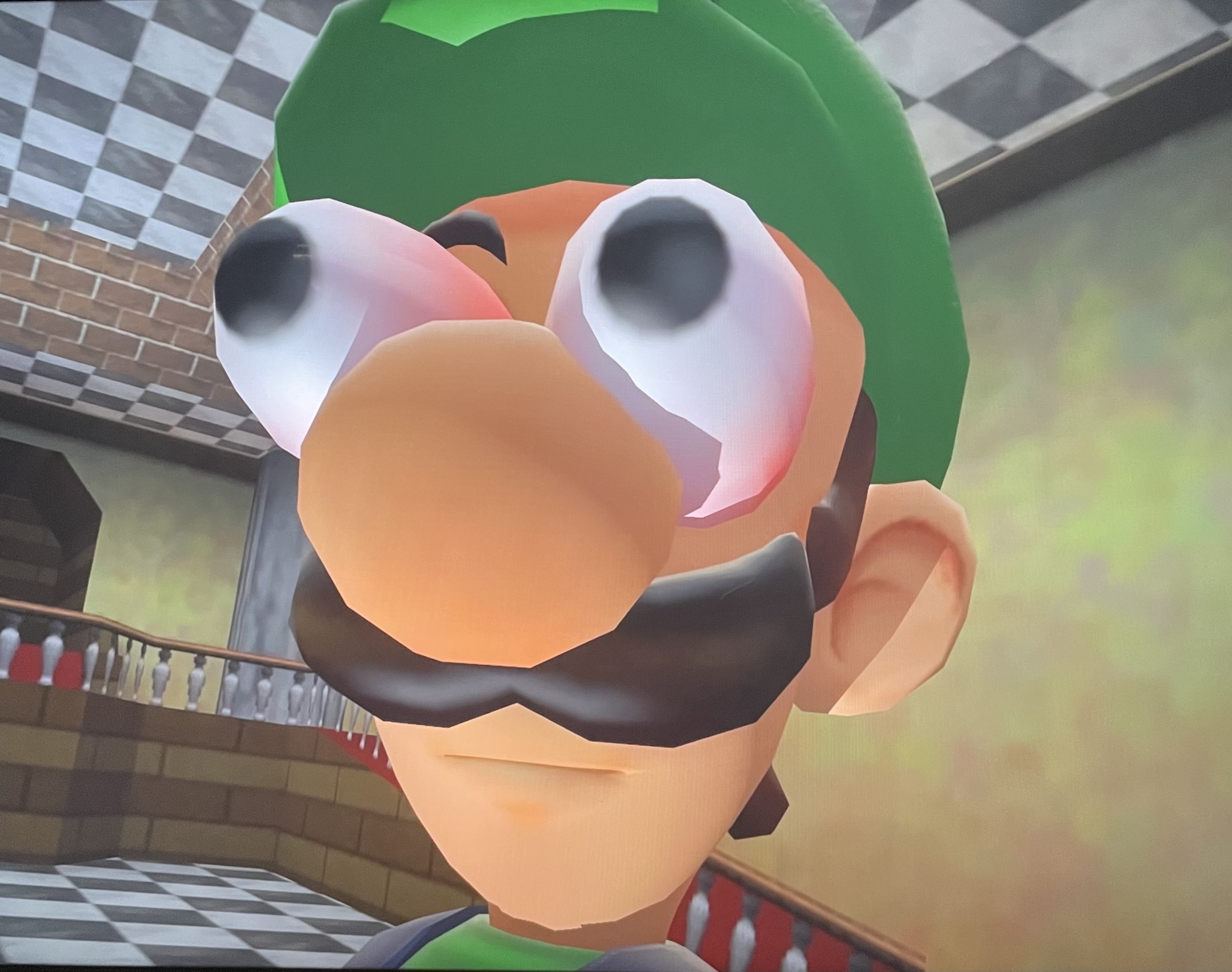 High Quality Luigi stargaze Blank Meme Template