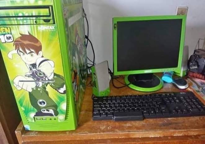 Ben 10 PC setup Blank Meme Template