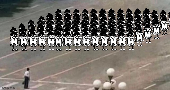 Making it even more | image tagged in tiananmen square | made w/ Imgflip meme maker