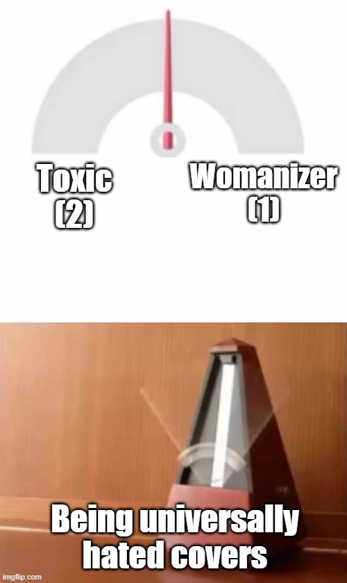 we can agree toxic sucks | Womanizer (1); Toxic (2); Being universally hated covers | image tagged in metronome,just dance | made w/ Imgflip meme maker