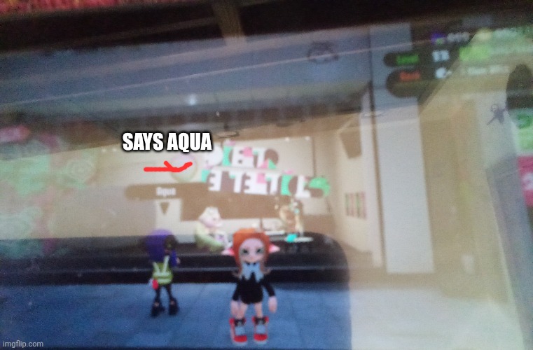 SAYS AQUA | made w/ Imgflip meme maker
