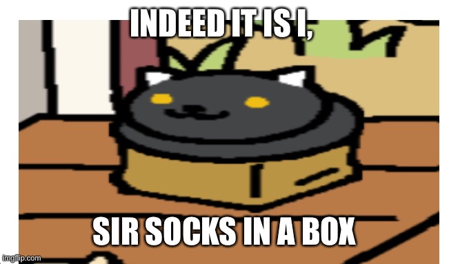 One does not simply use this template [sammy note: smol boi in his throne :3] |  INDEED IT IS I, SIR SOCKS IN A BOX | image tagged in yes,one,does | made w/ Imgflip meme maker
